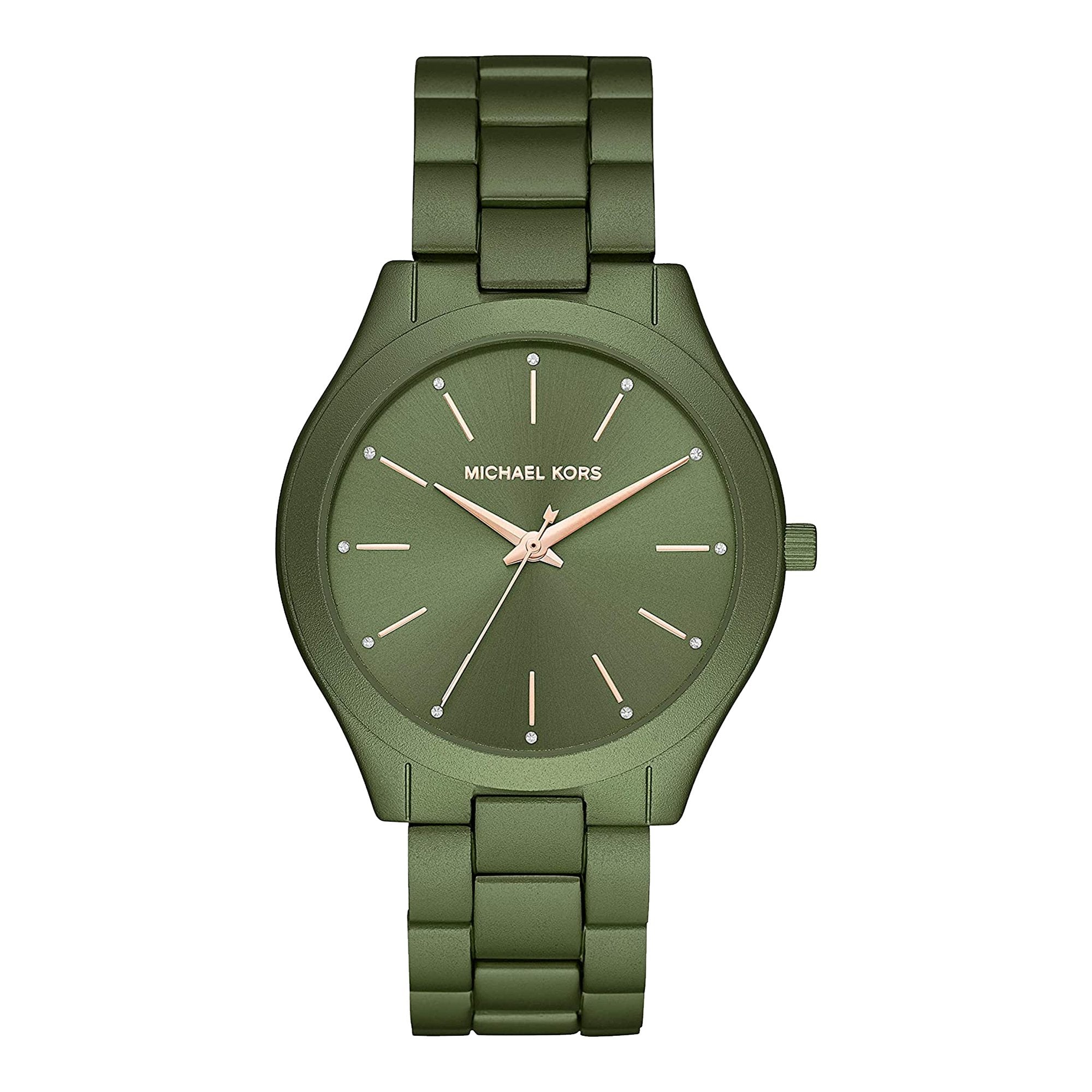 Buy Michael Kors Slim Runway Green Dial Green Stainless Steel Strap Women's Watch - Mk4526 in Pakistan