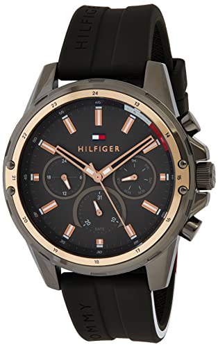 Buy Tommy Hilfiger Mens Quartz Silicone Strap Grey Dial 45mm Watch - 1791792 in Pakistan