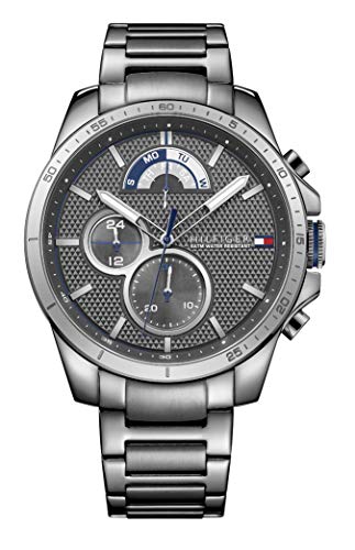 Buy Tommy Hilfiger Mens Quartz Stainless Steel Grey Dial 46mm Watch - 1791347 in Pakistan