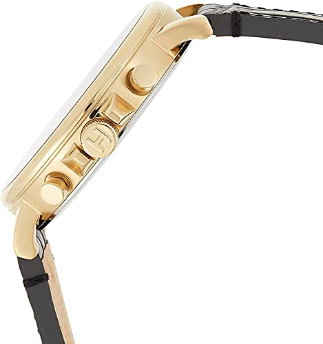 Buy Tommy Hilfiger Mens Quartz Leather Strap Black Dial 44mm Watch - 1710417 in Pakistan