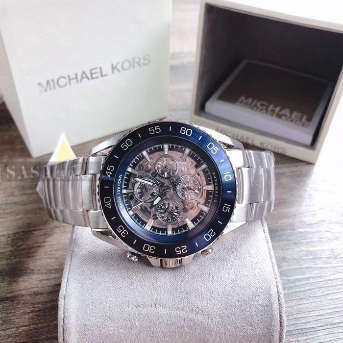 Buy Michael Kors Jetmaster Men's Watch Blue Dial Silver Stainless Steel Strap - Mk9024 in Pakistan