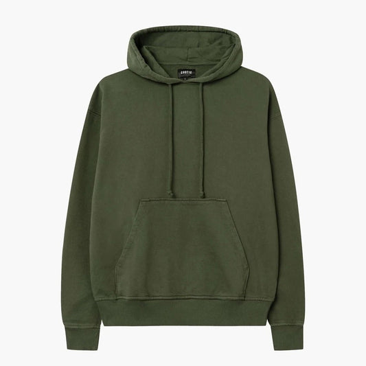 Buy Basic Loose Fit Hoodie - Olive Green in Pakistan