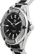 Buy Tag Heuer Aquaracer Lady 300M Black Dial with Diamonds Two Tone Steel Strap Watch for Women - WAY131E.BA0913 in Pakistan
