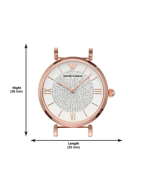Buy Emporio Armani Gianni T Bar White Dial Rose Gold Steel Strap Watch for Women - AR11244 in Pakistan