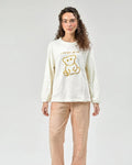 Buy Sajiero Fleece Pajama Suit - Honey Bear in Pakistan