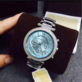 Buy Michael Kors Parker Blue Dial Silver Stainless Steel Ladies Watch - Mk6104 in Pakistan