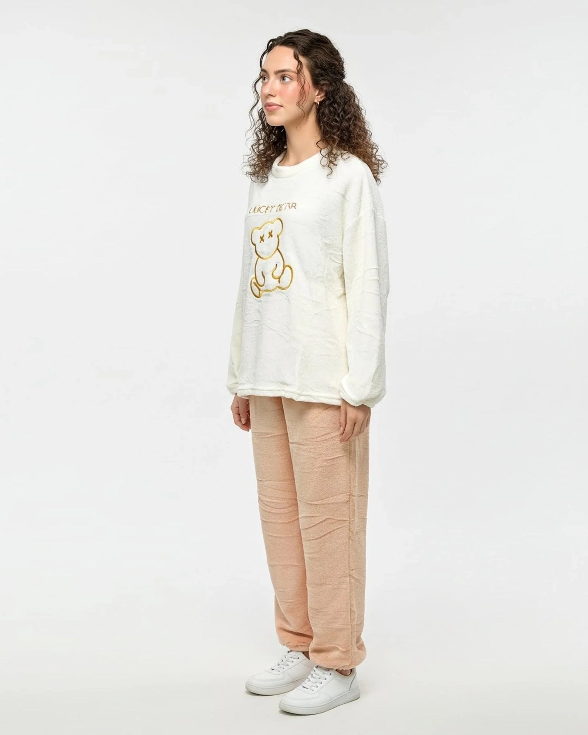 Buy Sajiero Fleece Pajama Suit - Honey Bear in Pakistan
