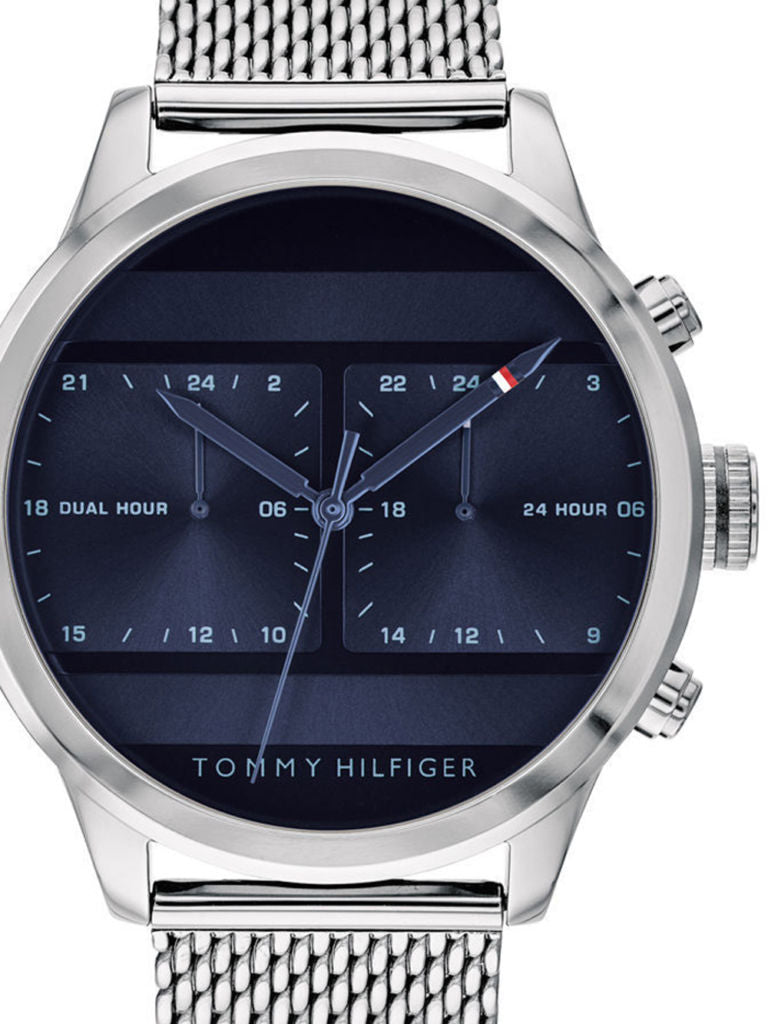 Buy Tommy Hilfiger Mens Quartz Stainless Steel Blue Dial 44mm Watch - 1791596 in Pakistan