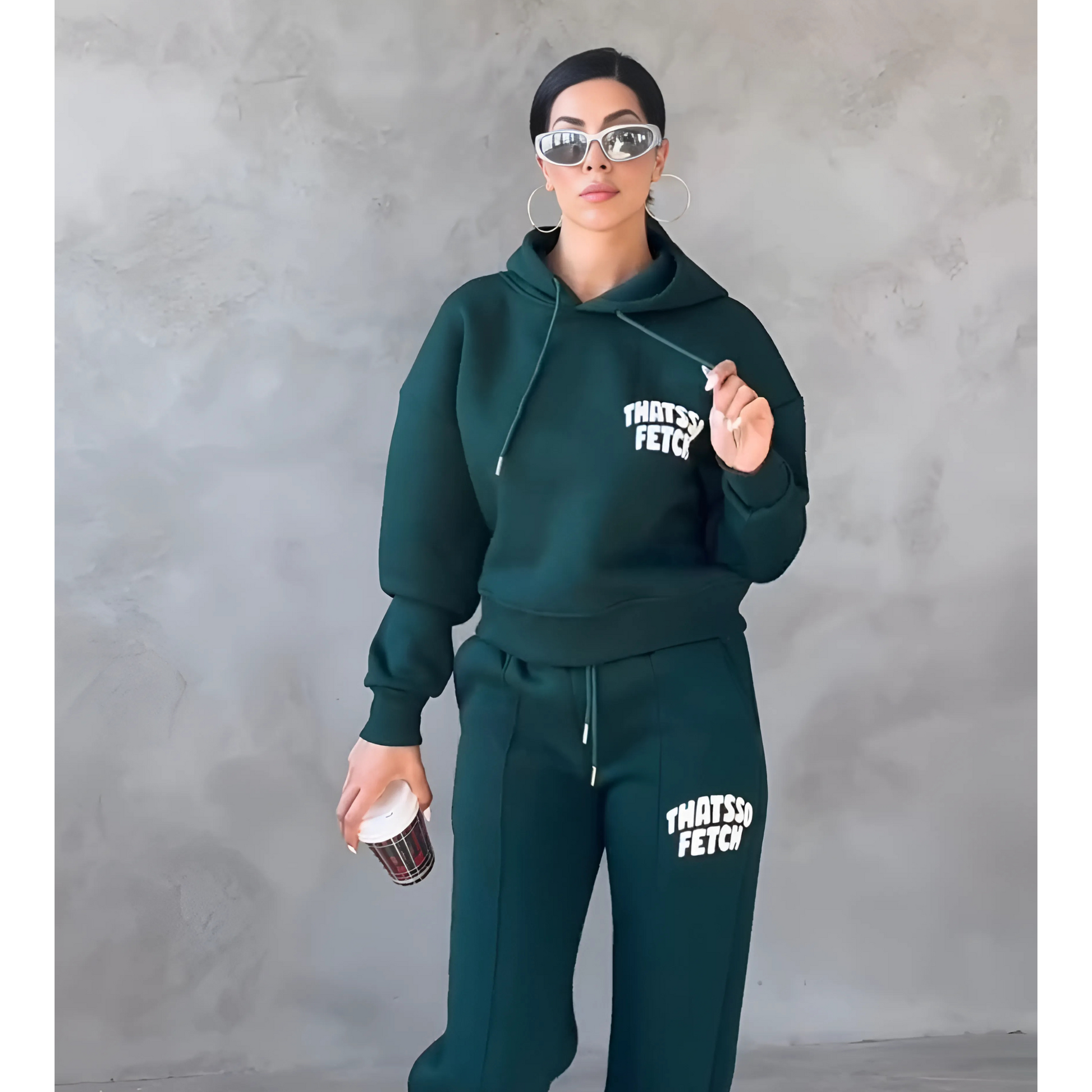 Buy Sajiero Fleece Hoodie Tracksuit Suit in Pakistan