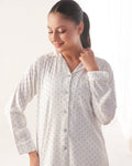 Buy Sajiero Linen Pajama Suit - SoftDot Sheer in Pakistan