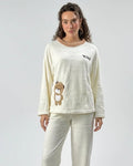 Buy Sajiero Fleece Pajama Suit - Soft Mood in Pakistan