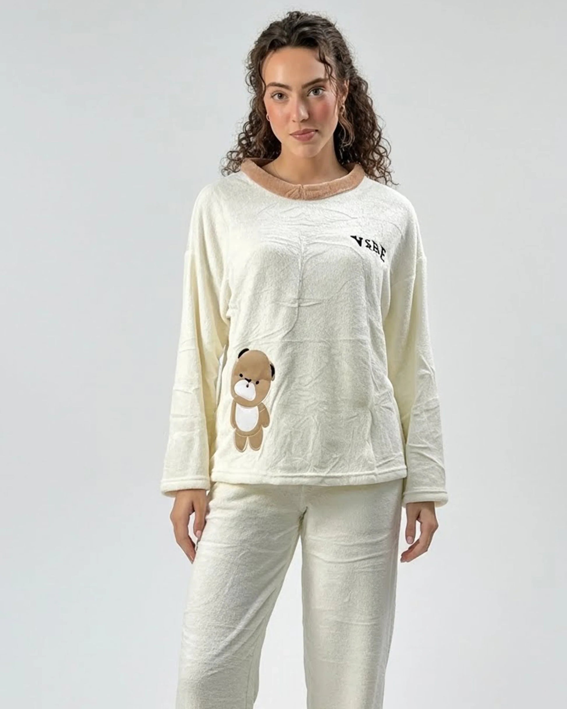 Buy Sajiero Fleece Pajama Suit - Soft Mood in Pakistan
