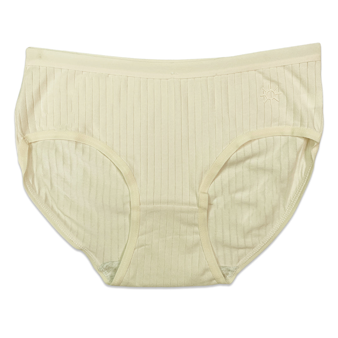 Buy Pack of 3 Briefs Panties - Ribbed Cotton in Pakistan