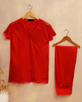 Buy Sajiero Silk Pajama Suit - Dream Nest in Pakistan