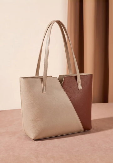 Buy ZAVO Twotone Tote Bag - Caramel in Pakistan