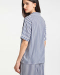 Buy Sajiero Linen Pajama Suit - Urban Stripes in Pakistan