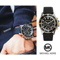 Buy Michael Kors Mens Quartz Black Silicone Strap Black Dial 45mm Watch - Mk8366 in Pakistan