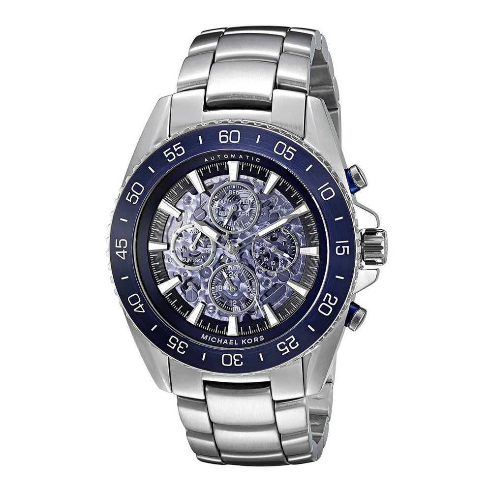 Buy Michael Kors Jetmaster Men's Watch Blue Dial Silver Stainless Steel Strap - Mk9024 in Pakistan