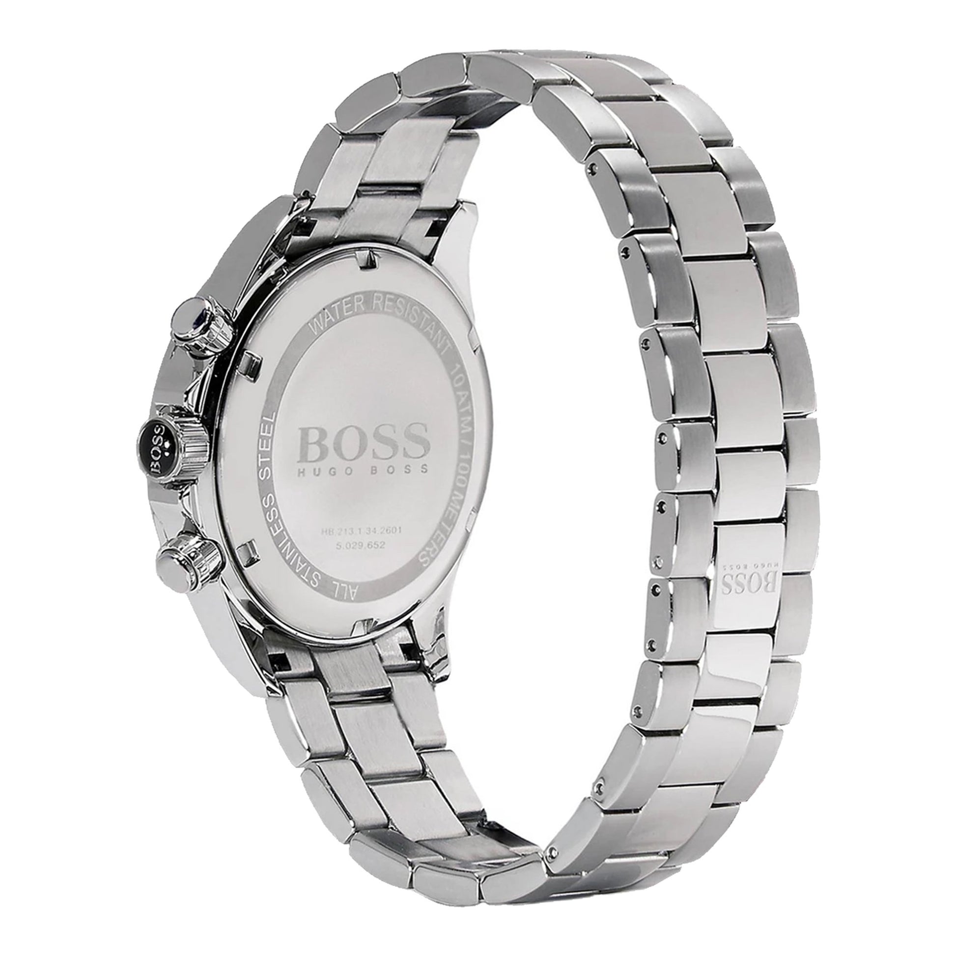 Buy Hugo Boss Mens Chronograph Quartz Stainless Steel Blue Dial 46mm Watch - 1512963 in Pakistan