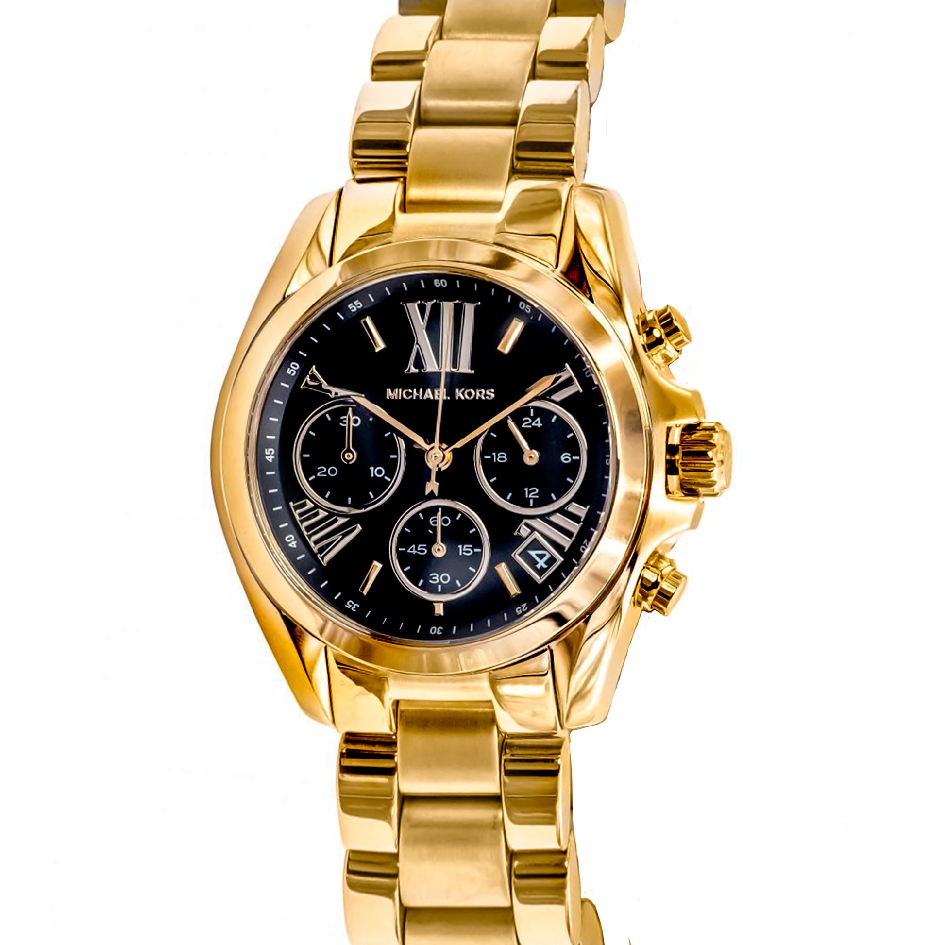 Buy Michael Kors Womens Chronograph Quartz Stainless Steel Black Dial 36mm Watch - Mk6959 in Pakistan