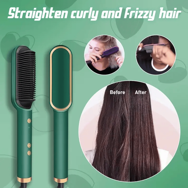 Buy 2 in 1 Hair Straightener Brush And Styling Comb in Pakistan