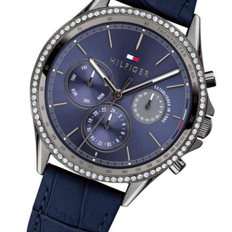 Buy Tommy Hilfiger Ari Blue Dial Blue Leather Strap Watch for Women - 1781979 in Pakistan