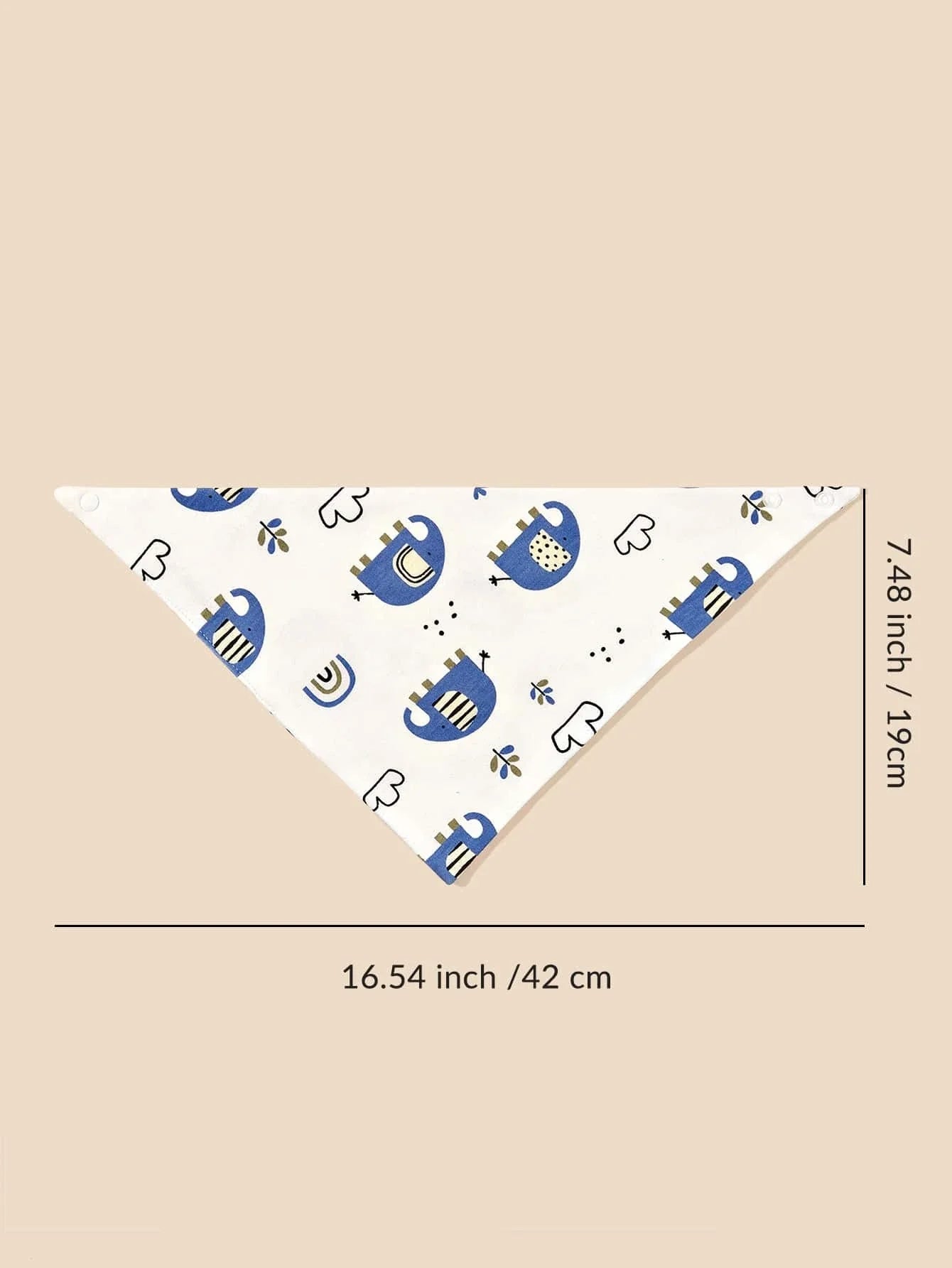 Buy SHEIN 4pcs/Pack Random Pattern Baby Bibs & Drool Bandanas in Pakistan