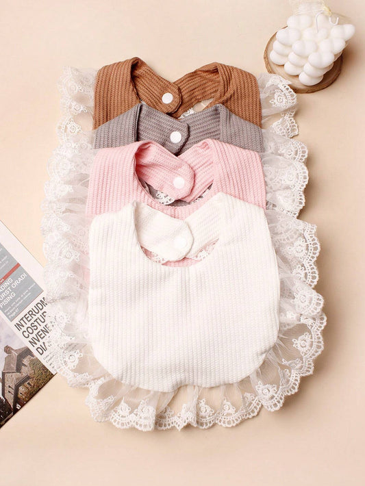 Buy SHEIN 4pcs Candy Baby Bibs in Pakistan