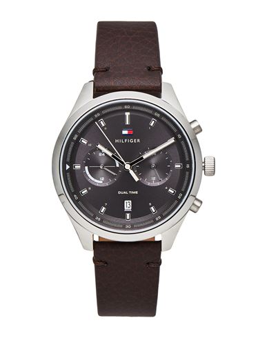 Buy Tommy Hilfiger Ashton Grey Dial Brown Leather Strap Watch for Men - 1791729 in Pakistan