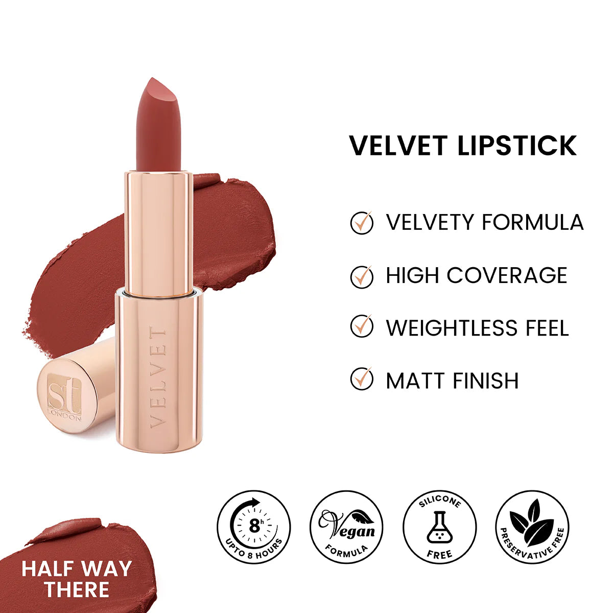 Buy ST London - Velvet Ultra Matt Lipstick - Half way there in Pakistan