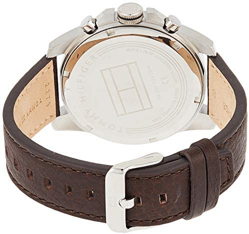Buy Tommy Hilfiger Mens Quartz Leather Strap Grey Dial 48mm Watch - 1791562 in Pakistan