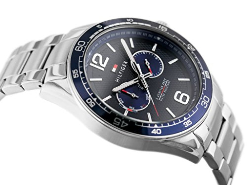 Buy Tommy Hilfiger Mens Quartz Stainless Steel Blue Dial 46mm Watch - 1791366 in Pakistan