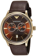 Buy Emporio Armani Classic Chronograph Brown Dial Brown Leather Strap Watch for Men - AR1793 in Pakistan