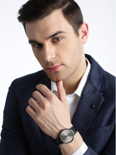 Buy Hugo Boss Mens Quartz Black Leather Strap Grey Dial 40mm Watch - 1513540 in Pakistan