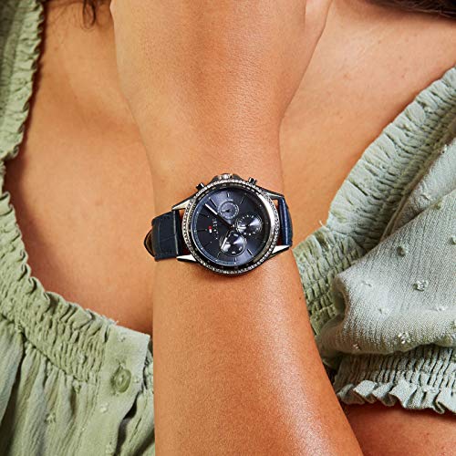 Buy Tommy Hilfiger Ari Blue Dial Blue Leather Strap Watch for Women - 1781979 in Pakistan