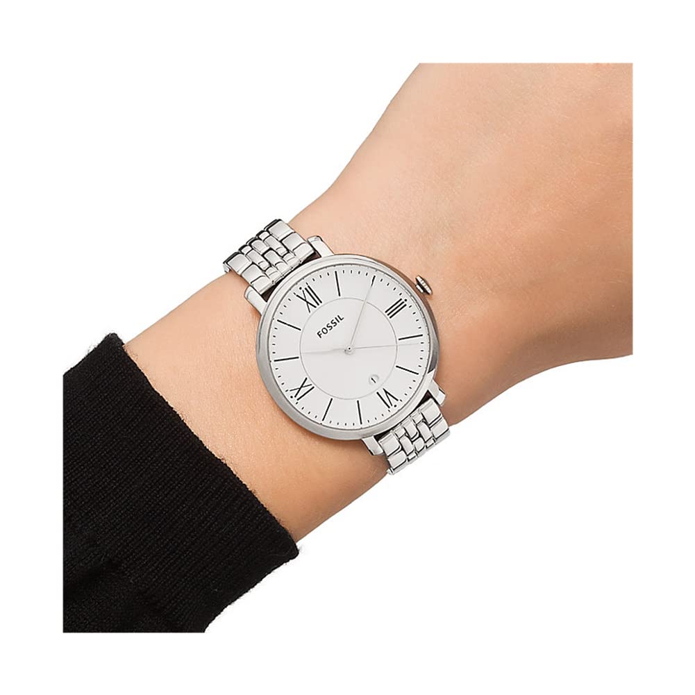 Buy Jacqueline White Dial Silver Steel Strap Watch For Women in Pakistan