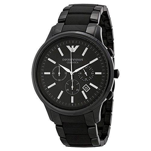 Buy Emporio Armani Ceramica Black Dial Chronograph Quartz Watch for Gents - Emporio Armani AR1451 in Pakistan