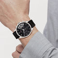 Buy Tommy Hilfiger Mens Quartz Leather Strap Black Dial 44mm Watch - 1710449 in Pakistan