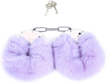 Buy Furry Handcuffs with Keys - Purple in Pakistan