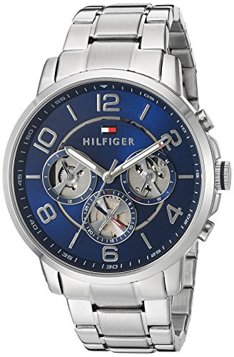 Buy Tommy Hilfiger Mens Quartz Stainless Steel Blue Dial 44mm Watch - 1791293 in Pakistan