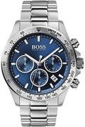 Buy Hugo Boss Mens Chronograph Quartz Stainless Steel Blue Dial 46mm Watch - 1512963 in Pakistan