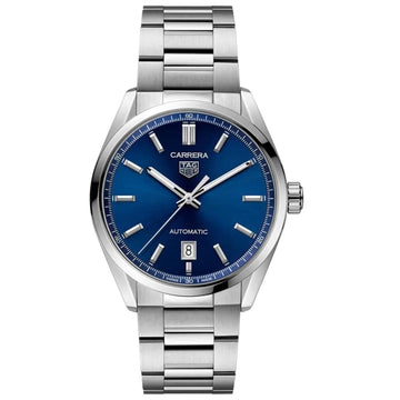 Buy Tag Heuer Carrera Calibre 5 Blue Dial Silver Steel Strap Watch for for Men - WAR201E.BA0723 in Pakistan