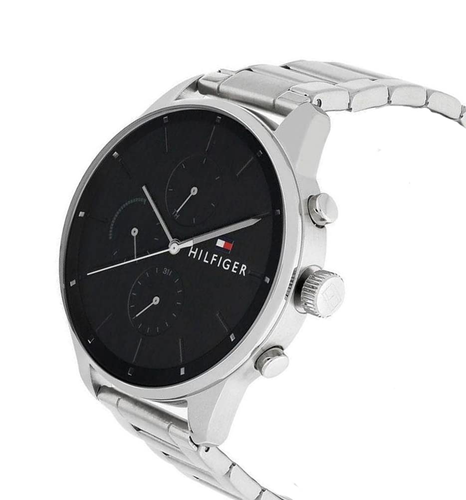Buy Tommy Hilfiger Mens Quartz Stainless Steel Black Dial 44mm Watch - 1791485 in Pakistan
