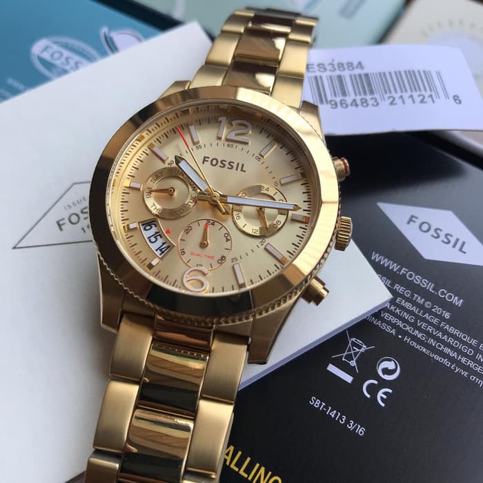 Buy Perfect Boyfriend Gold Dial Gold Steel Strap Watch For Women in Pakistan