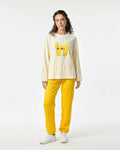 Buy Sajiero Fleece Pajama Suit - Bunny Glow in Pakistan