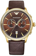 Buy Emporio Armani Classic Chronograph Brown Dial Brown Leather Strap Watch for Men - AR1793 in Pakistan