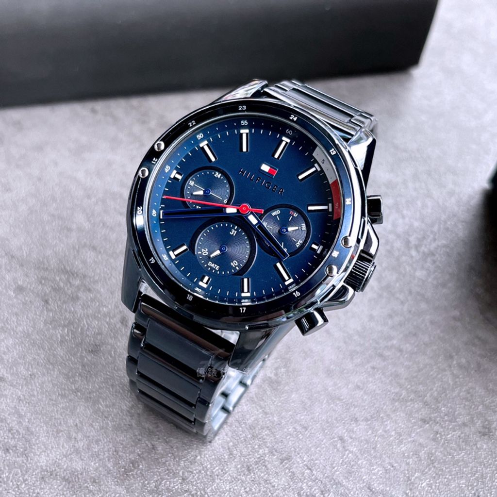 Buy Tommy Hilfiger Mason Blue Dial Blue Steel Strap Watch for Men - 1791789 in Pakistan