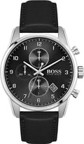 Buy Hugo Boss Navigator Black Dial Black Leather Strap Watch for Men - 1513678 in Pakistan