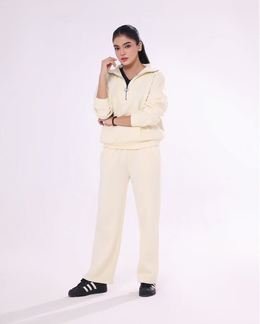 Buy Sajiero Fleece Tracksuit – Soft Flex - Yellow in Pakistan