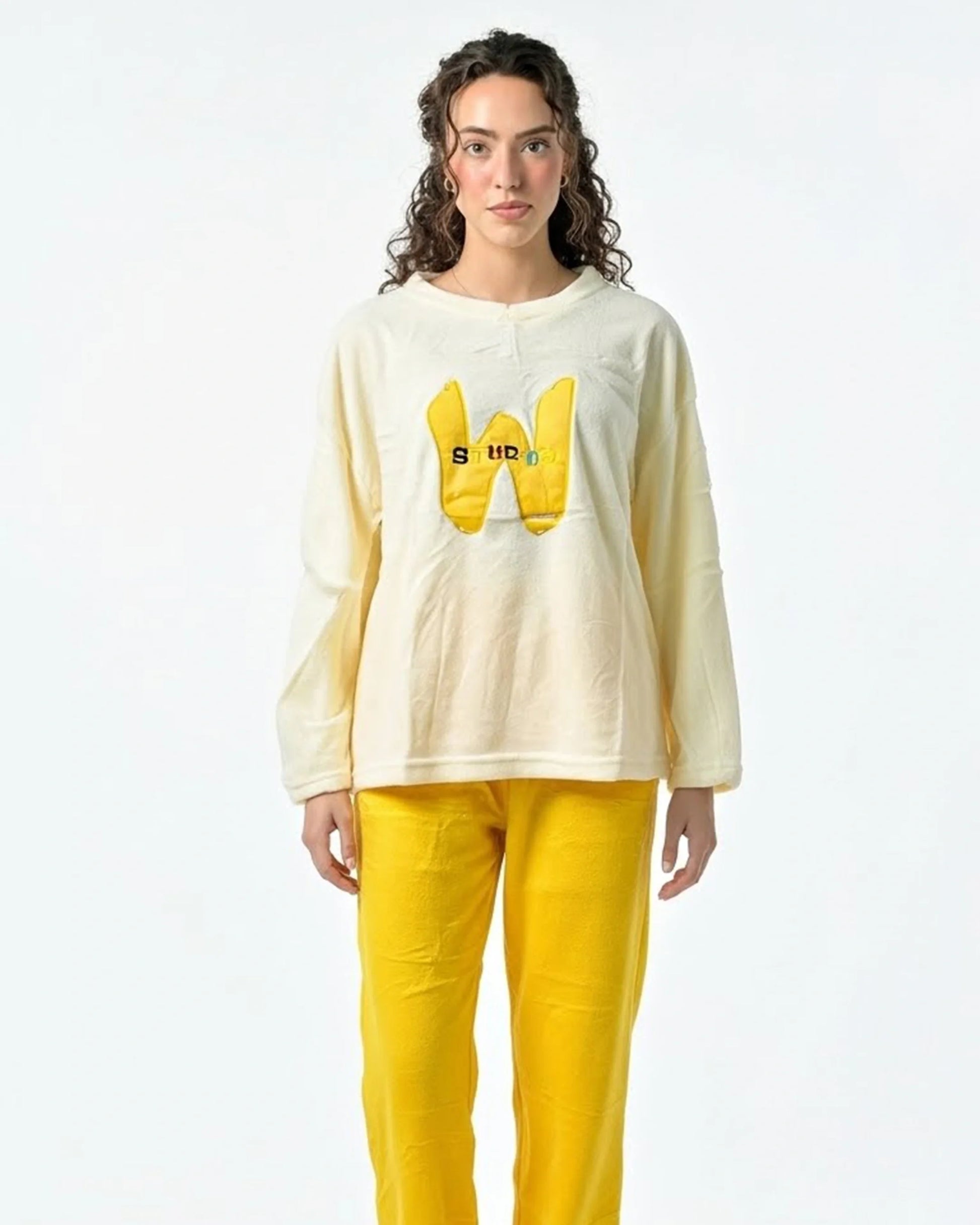 Buy Sajiero Fleece Pajama Suit - Bunny Glow in Pakistan